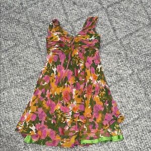 Donna Ricco Green Floral Dress